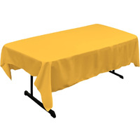 TCpop60x90-YellowDrkP47 Polyester Poplin Rectangular Tablecloth - Yellow Dark - 60 x 90 in.