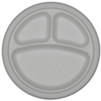 10 in. 3 compartment round plate - 500 pcs