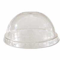 Lids  for Corn Clear Plastic Cups  Dome  Clear  1000/Carton