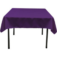 TCpop58x58-PurpleP23 Polyester Poplin Square Tablecloth  Purple - 58 x 58 in.