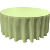 TCpop120R-SageP19 Polyester Poplin Tablecloth  Sage - 120 in. Round