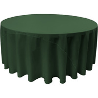 TCpop108R-GreenHuP20 Polyester Poplin Tablecloth  Hunter Green - 108 in. Round