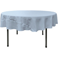 TCpop72R-BlueLgtP18 Polyester Poplin Tablecloth  Light Blue - 72 in. Round