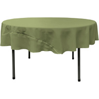 TCpop72R-SageDrkP39 Polyester Poplin Tablecloth  Dark Sage - 72 in. Round