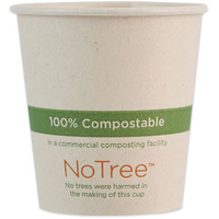 World Centric CUSU4 4 oz Notree Paper Hot Cups  Natural