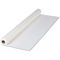 Hoffmaster Group 114000 Plastic Tablecover Roll  White - 300 ft. Length x 40 in. Width