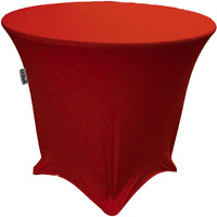 TCSpandex36Rx30H-RedX98 Round Spandex Tablecloth  Red - 36 x 30 in.
