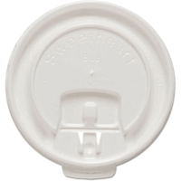 Solo Cups  Liftback & Lock Tab Cup Lids for Foam Cups, Fits 8 oz Trophy Cups, WE, 100/PK