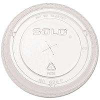 Dcc  PETE Flat Straw-Slot Cold Cup Lids  16-24 oz.
