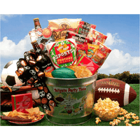 Gift Basket  Greeting Cards Supply Galvanized Tailgate Party Time Gift Pail