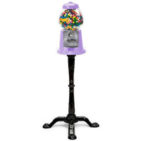 15 in. Light Purple Tall Gumball Machine with Stand & Gumballs