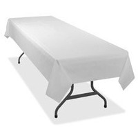 Heavy-duty Plastic Table Covers - White