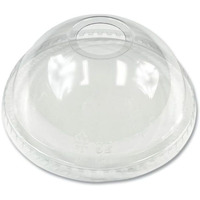 9-12 oz Pet Cold Cup Dome Lid, Clear - 1000 Count