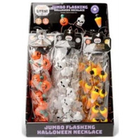 Necklace Flashing Halloween - 24 Piece