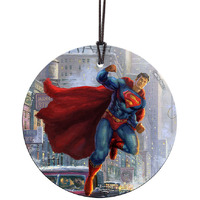 Thomas Kinkade Superman StarFire Prints Hanging Glass