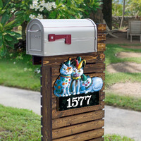 12 in. The Cats Performance House Number Sign Decor