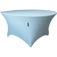 TCSpandex60Rx30H-BlueLightX18 Round Spandex Tablecloth - Blue Light - 60 x 30 in.