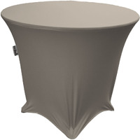 TCSpandex30Rx30H-GrayLightX41 Round Spandex Tablecloth - Light Gray - 30 x 30 in.