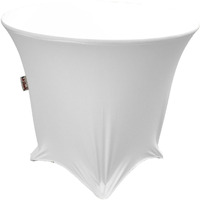 TCSpandex36Rx30H-WhiteX11 Round Spandex Tablecloth - White - 36 x 30 in.
