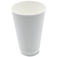 16 oz Double Walled Hot Cup, White - 500 per Case