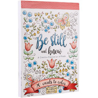 Christian Art Gifts  Coloring Cards-Be Still & Know