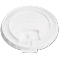 SOLO Cup Company  Hot Cup Lids- 10 oz- White- 1000/Carton
