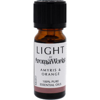 Light Essential Oil - Amyris and Orange by Aromaworks for Unisex - 0.33 oz Oil