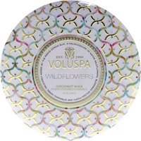 3 Wick Tin Candle - Wildflowers by Voluspa for Unisex - 12 oz Candle
