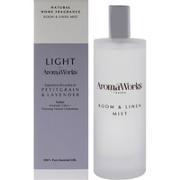 Light Room and Linen Mist - Petitgrain and Lavender by Aromaworks for Unisex - 3.4 oz Room Spray