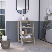St. Clair Linen Cabinet, Two Interior Shelves, Two Open Shelves, Single Door