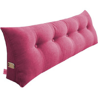 SOGA 180cm Pink Triangular Wedge Bed Pillow Headboard Backrest Bedside Tatami Cushion Home Decor