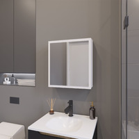 Morenci Medicine Cabinet With Included Mirror And 1 Door, White
