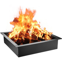 VEVOR Fire Pit Ring, 36-Inch Outer/30-Inch Inner Diameter Fire Pit Insert,1.5 mm Thickness Fire Ring, DIY Steel Ring with Tongs In-Ground Fire Pit Liner for Outdoor, Patio, Backyard