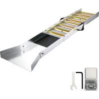 VEVOR Folding Aluminum Alloy Sluice Box, Compact 50" Sluice Boxes for Gold, Lightweight Gold Sluice Equipment, Portable Sluice Boxes w/Miner's Moss, River, Creek, Gold Panning, Prospecting, Dredging