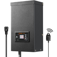 VEVOR 600W Low Voltage Landscape Transformer with Timer and Photocell Sensor, Waterproof Landscape Lighting Transformer, 120V AC to 12V/14V AC for Outdoor, Spotlight, Pathway Light, Pool light, ETL