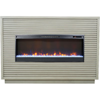 Bridgevine Home Stardust 62 inch Fireplace Mantel, Sandstone Finish