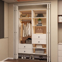 Tall Closet System with Closet Drawers,White Walk-in Closet Organizers and Storager