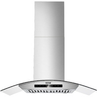 VEVOR 36" Wall Mount Range Hood Ceiling Mount Vent 800CFM Gesture & Touch Control