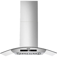 VEVOR 30" Wall Mount Range Hood Ceiling Mount Vent 800CFM Gesture & Touch Control