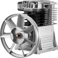 VEVOR Air Compressor Pump 3HP 11.8CFM Air Compressor Head Pump 115PSI Single Stage Twin Cylinder Aluminum Air Compressor Head Piston Style Splash Lubrication Pump (Single Stage)