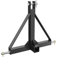 VEVOR 3 Point Hitch Receiver, 3 Point 2" Receiver Trailer Hitch Category 1 Tractor Tow Drawbar Adapter with Pins, Compatible with Kubota, Mahindra, Yanmar, John Deere, Massey Ferguson
