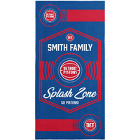NBA Detroit Pistons Dominion Personalized Beach Towel 3060 Inches