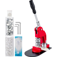 VEVOR Button Badge Maker Machine 25mm(1 in)DIY Pin Button Maker Machine with1000 Pcs Button Parts & Circle Cutter Installation-Free Button Press Kit for Idol, JK, School,Kids