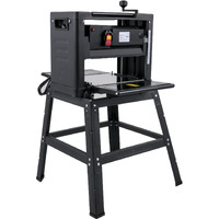 VEVOR Thickness Planer 12.5 inch Wood Planer Foldable 1500W Thickness Planer Woodworking 315"/min Feed Rate Double Cutter Benchtop Thickness Planer with Dust Exhaust Interface Stand for Woodworking