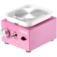 VEVOR Mini Pottery Wheel Electric Ceramic Wheel Machine 0-320RPM Speed Pink