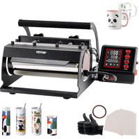 VEVOR Tumbler Heat Press Machine 11-30oz Mug Press Sublimation Tumblers Black