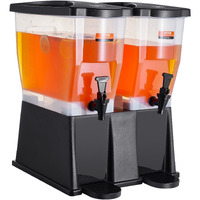 VEVOR Beverage Dispenser, 3 Gallon x 2 Drink Dispensers for Parties, Plastic Juice Dispenser with Stand Spigot Lid, Iced Tea Lemonade Juice Water Dispenser, for Restaurants, Hotels, Parties