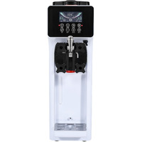 VEVOR Commercial Ice Cream Machine, 10.6 QT/H Yield, 1000W Single Flavor Countertop Soft Serve Ice Cream Maker, with 4L Hopper 1.6L Cylinder, LCD Panel Auto Clean Pre-cooling, for Restaurant Snack Bar