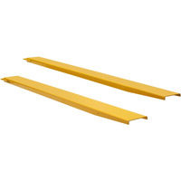 VEVOR Pallet Fork Extensions, 96" Length 6.5" Width, Heavy Duty Carbon Steel Fork Extensions for Forklifts, 1 Pair Forklift Extensions, Industrial Forklift Fork Attachments for Forklift Truck, Yellow
