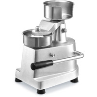 VEVOR Commercial Burger Patty Maker, 100mm/4inch Hamburger Beef Patty Maker, Heavy Duty Food-Grade Stainless Steel Bowl Burger Press Machine, Kitchen Meat Forming Processor with 1000 Pcs Patty Papers